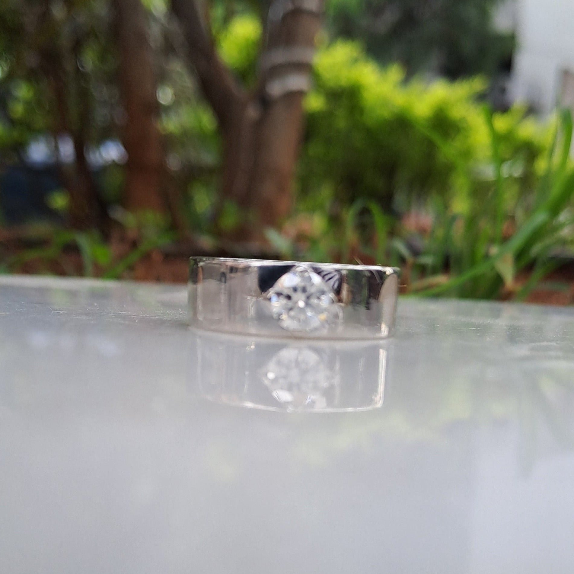 Charles winston moissanite engagement on sale rings