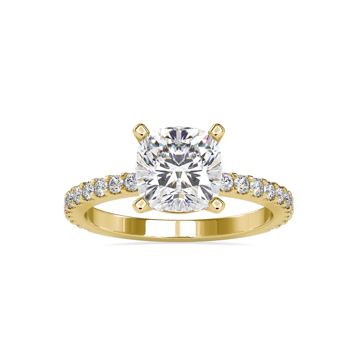 Anuga Cushion Solitaire Ring (1CT to 2CT)