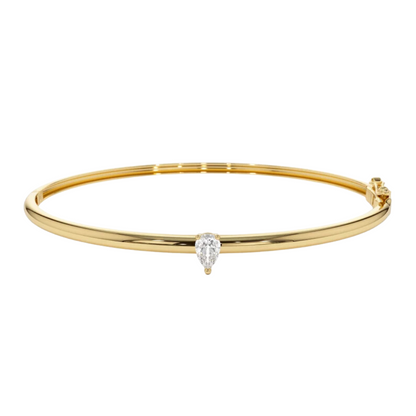 Pear Diamond Bangle (0.3 CT)