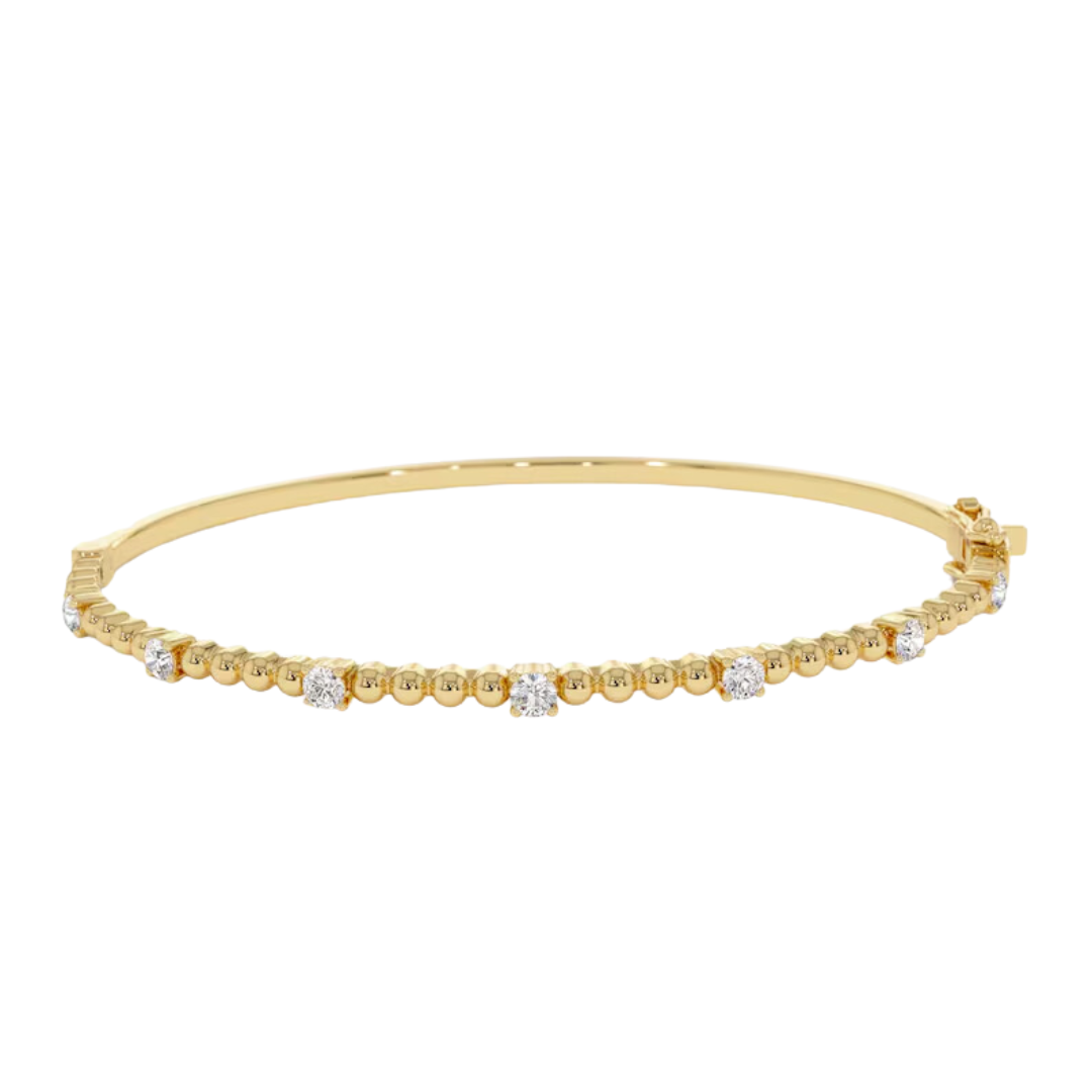 Ball Diamond Bangle (0.35 CT)