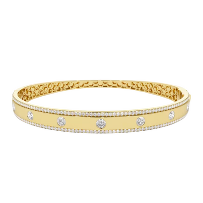 Round Diamond Bangle (2 CT)