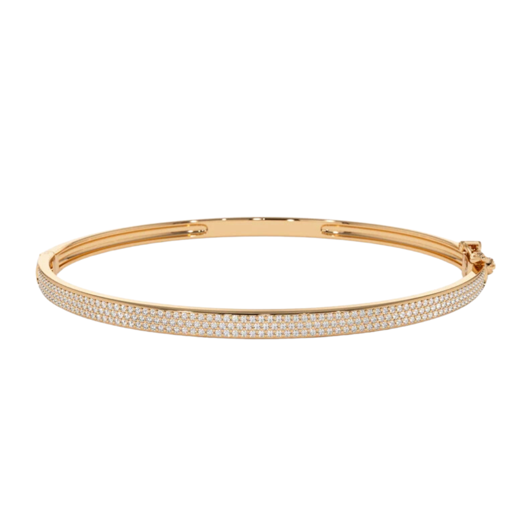 Threerow Bangle (0.75 CT)