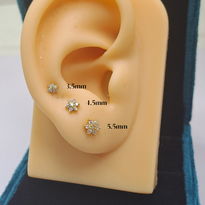 Flower Piercing Earrings