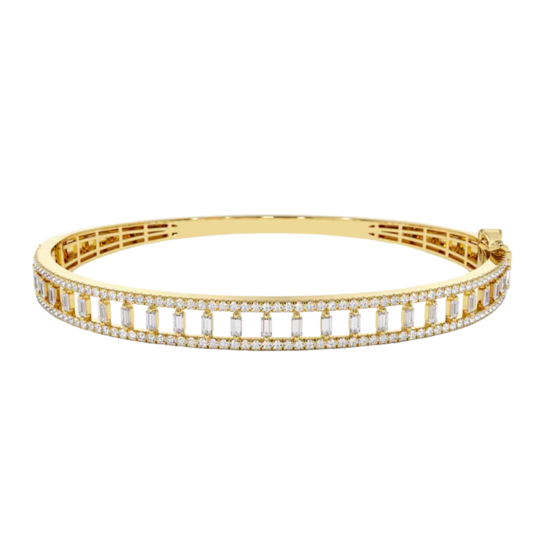 Baugette Bangle (1.33 CT)