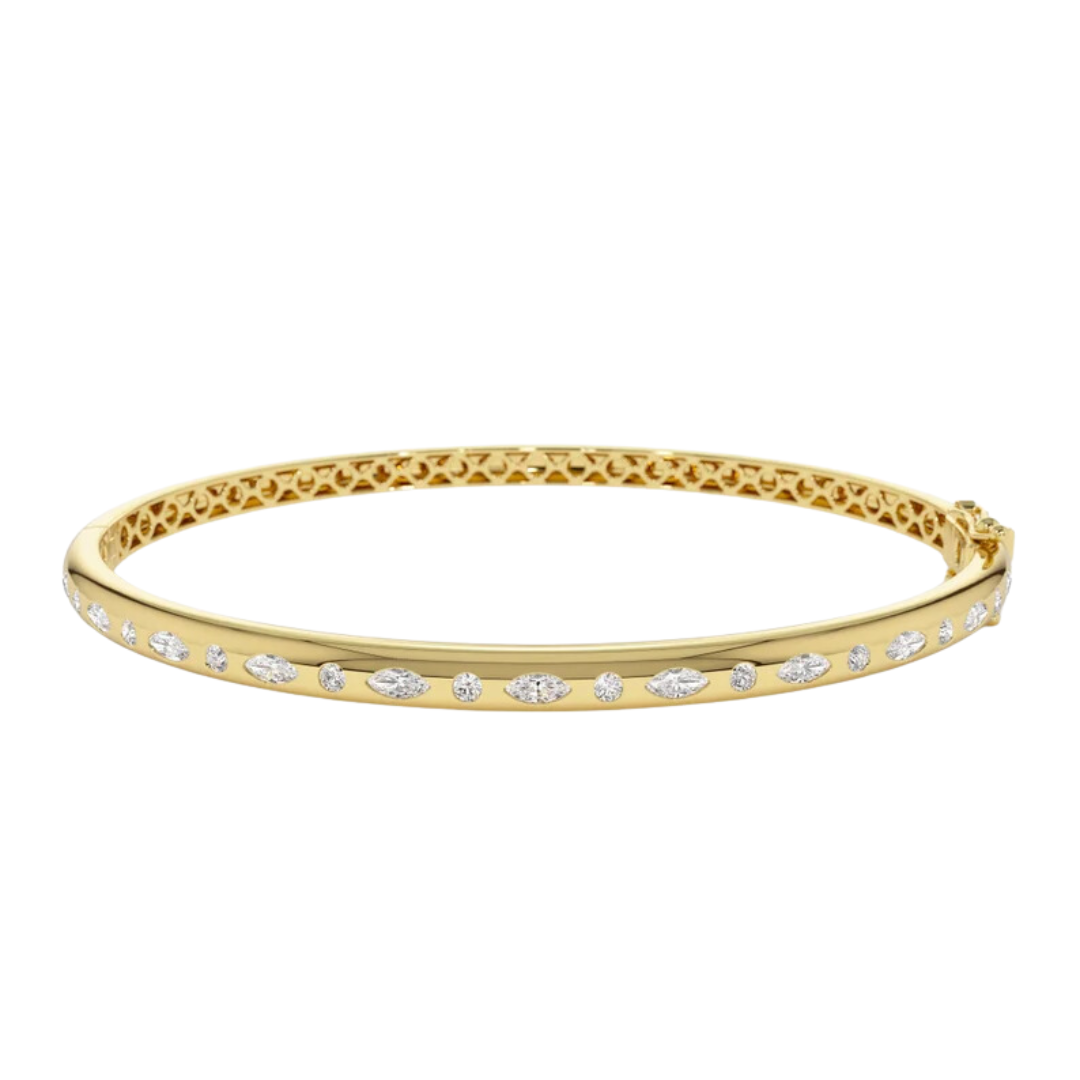 Multishape Diamond Bangle (0.65 CT)