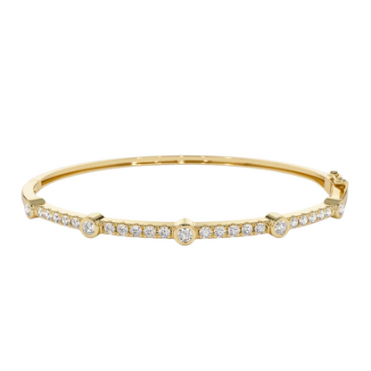 Bezel Banhi Bangle (0.76 CT)