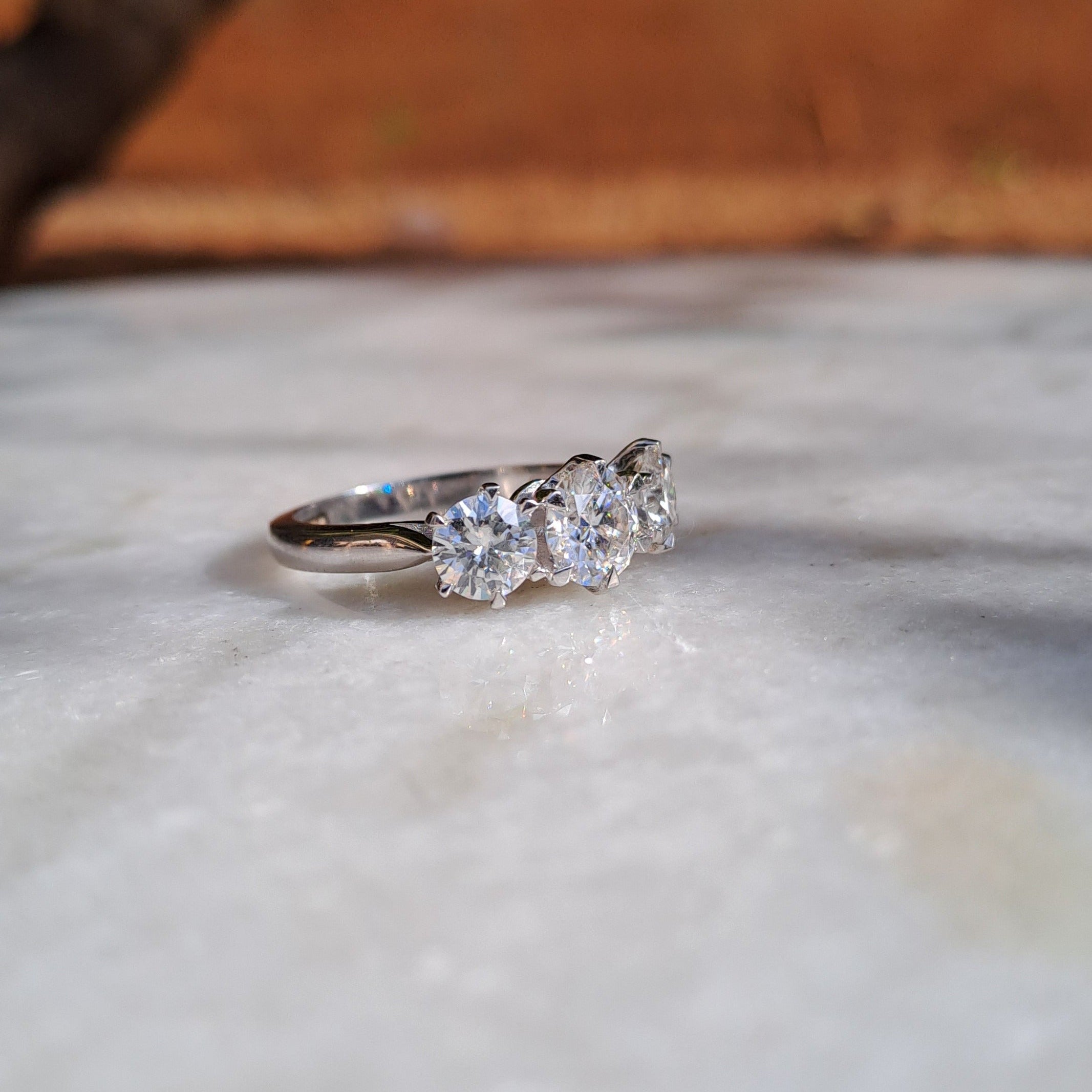 Three Stone Engagement Rings | 3 Stone Diamond Rings | BGD