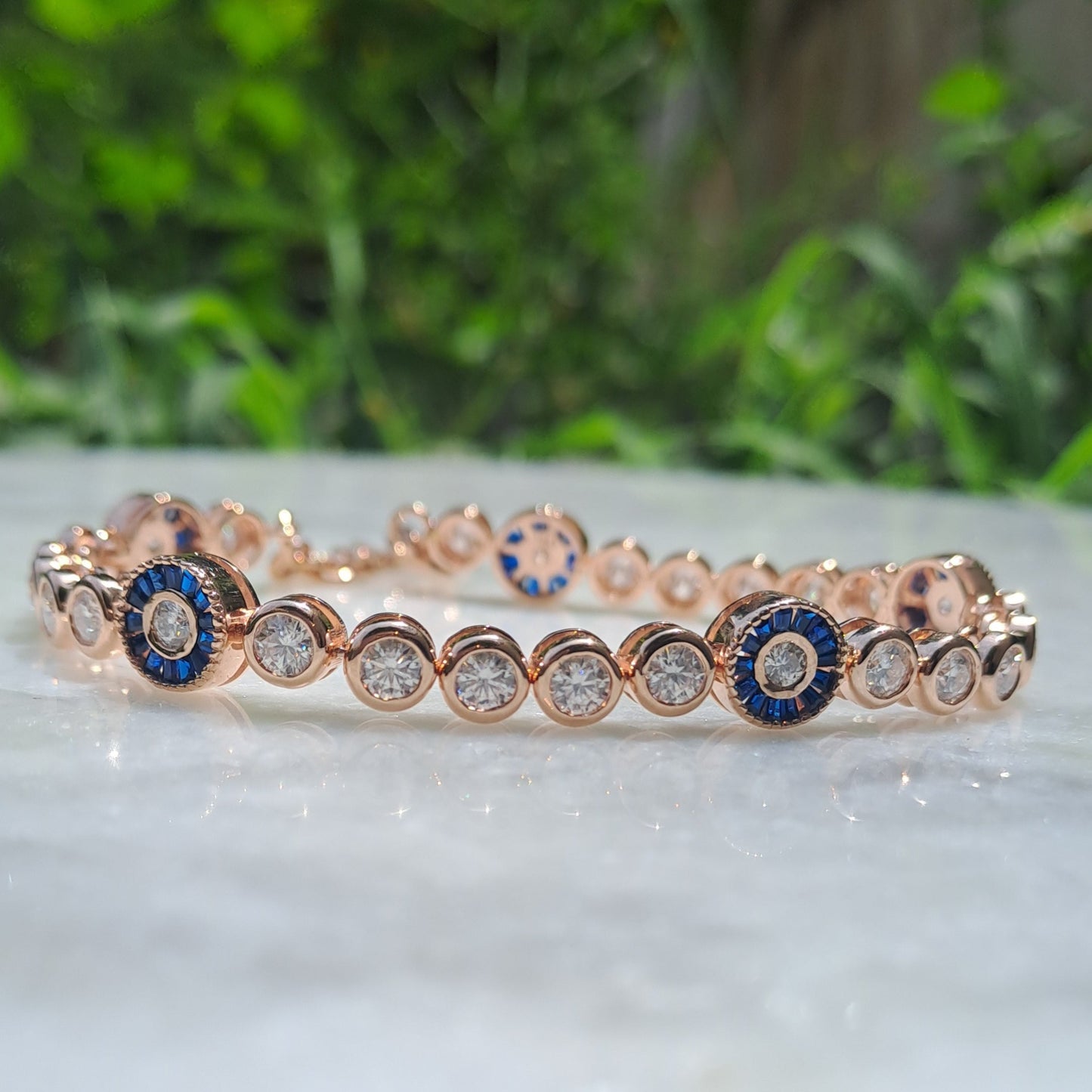 Evil Eye Bracelet 14KT Gold