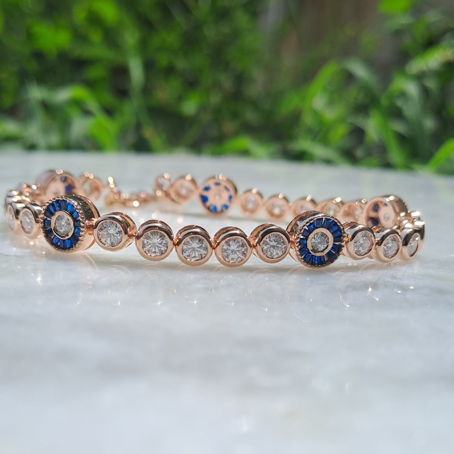 Evil Eye Bracelet 14KT Gold