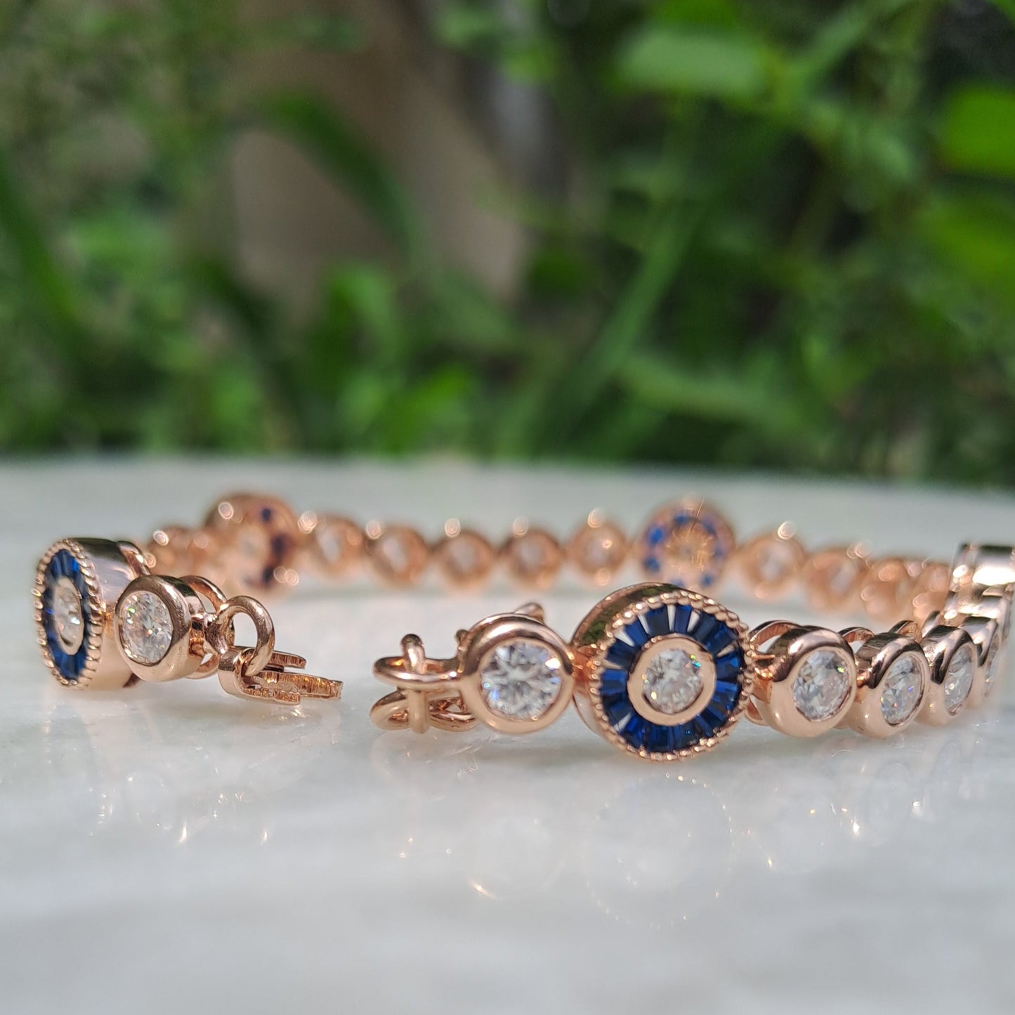 Evil Eye Bracelet 14KT Gold