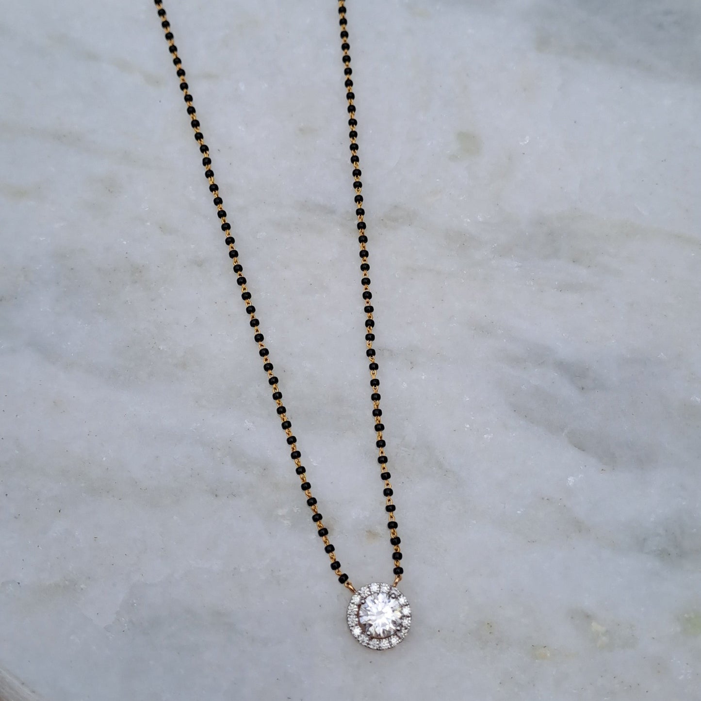 Moissanite Diamond Mangalsutra