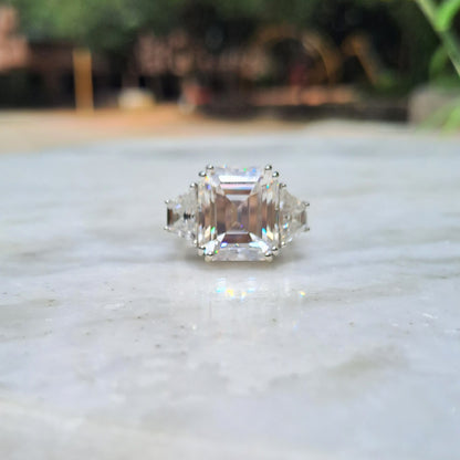 Statement Moissanite Diamond Ring