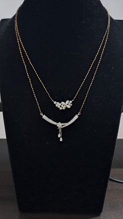 Moissanite Diamond Mangalsutra