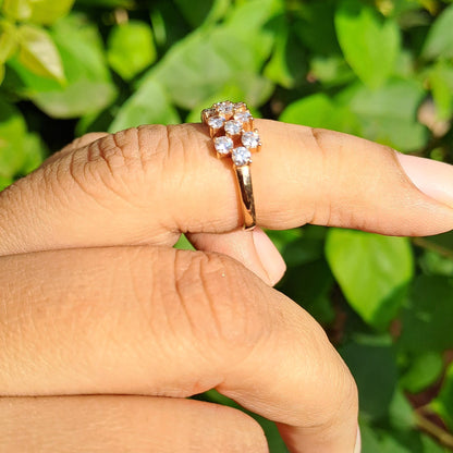 Vai Ra Moissanite mesh ring in gold