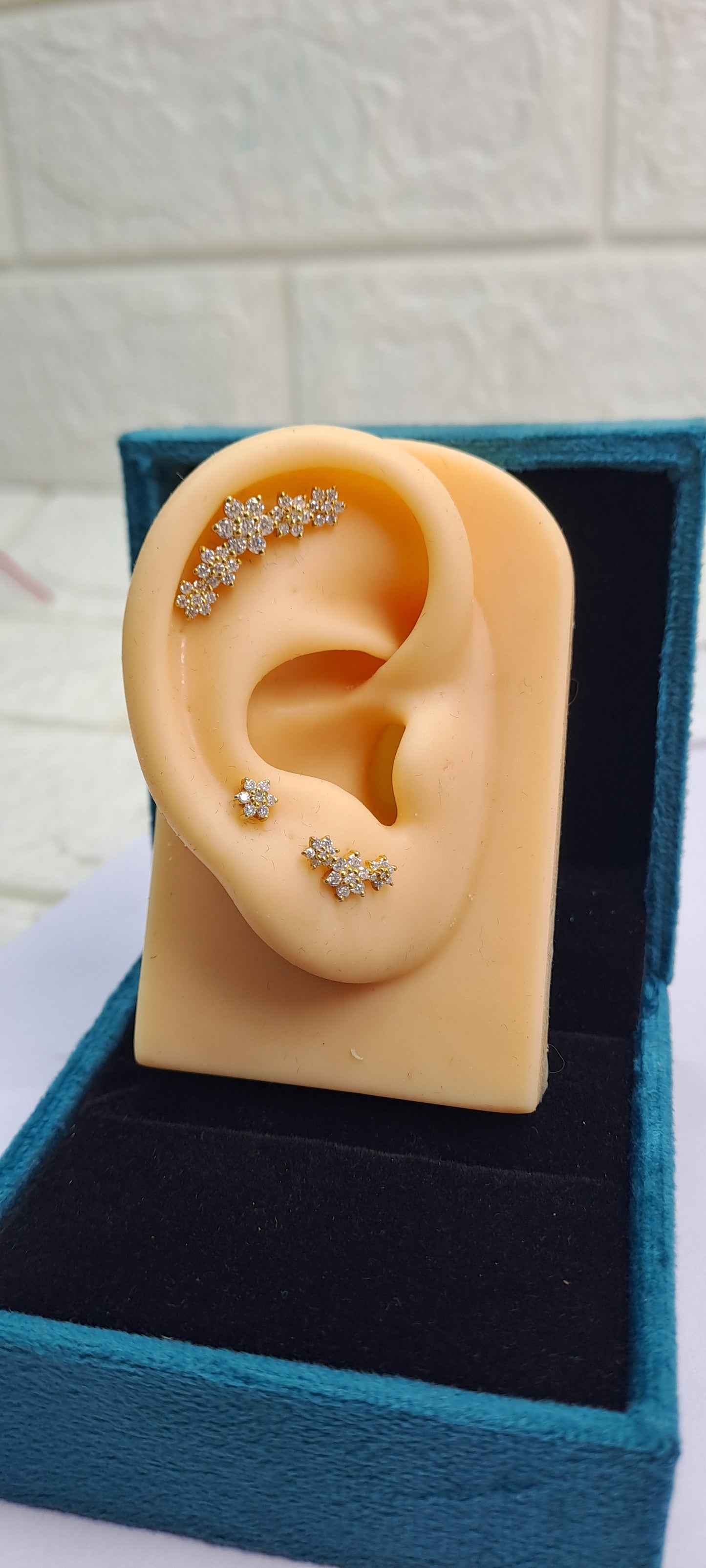 Five flower Multipiercing Earrings