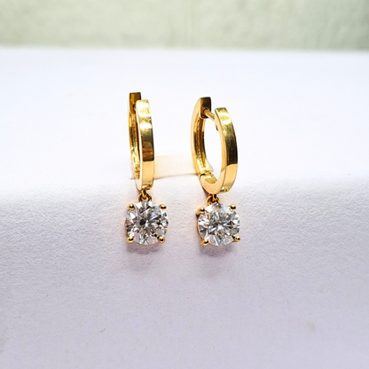 Lalita Earring 1.5CT each Lab Diamond Earring in 22kt gold