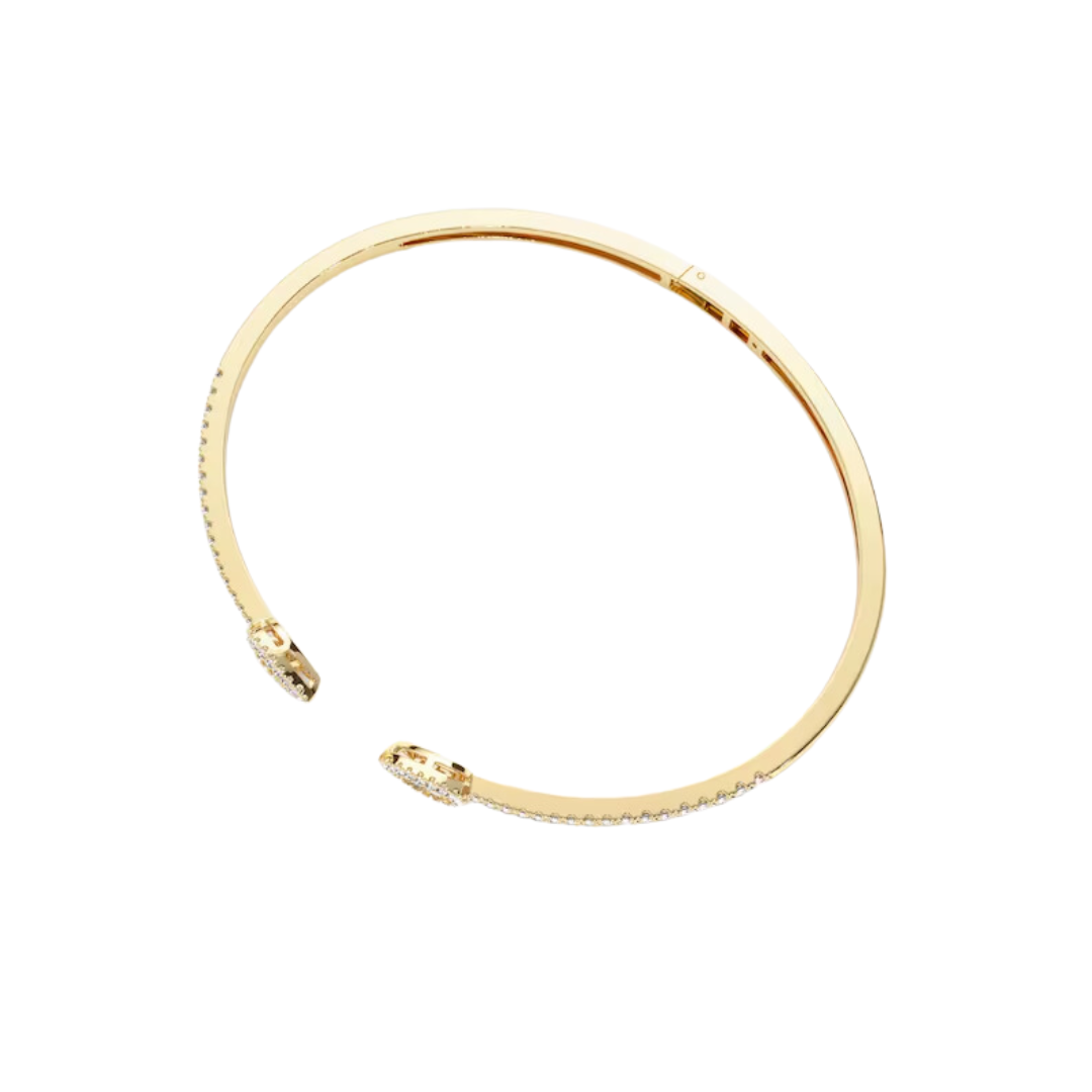 Pear Baugette Bangle (0.65 CT)