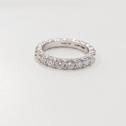 Eternity Band Vai Ra Lab diamond and moissanite