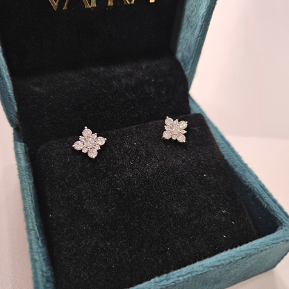 Aarvi lab diamond and moissanite ear ring by Vai Ra