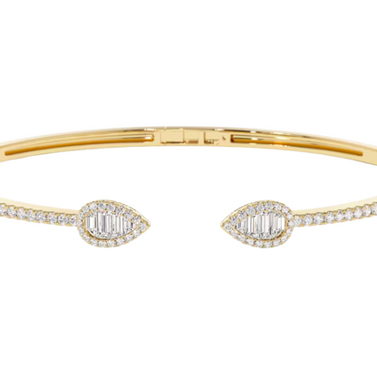 Pear Baugette Bangle (0.65 CT)