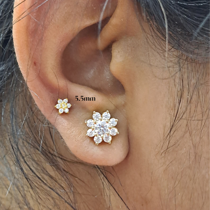 Flower Piercing Earrings