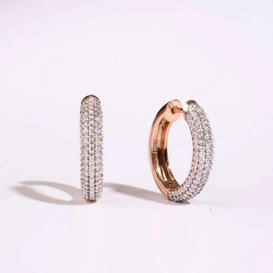 Pave Cloud Diamond Earring