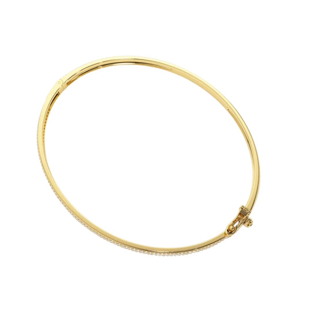 Threerow Bangle (0.75 CT)