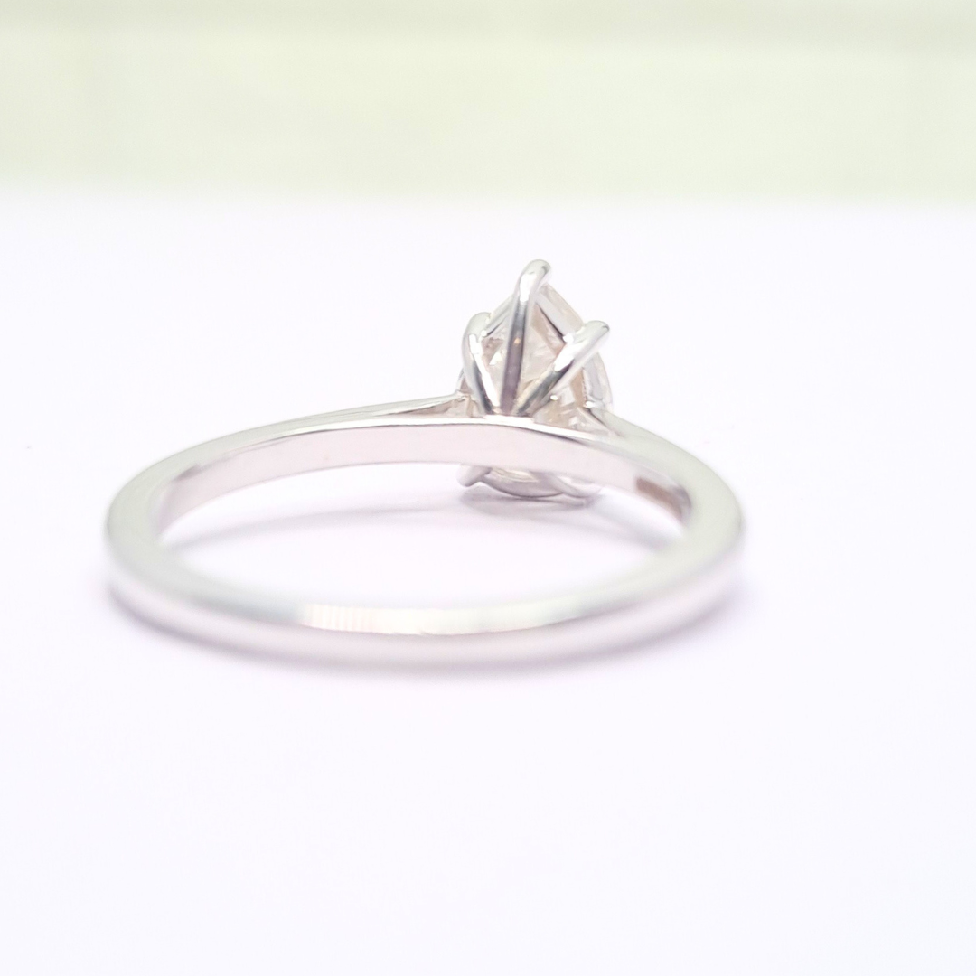 Pear Cathedral Ring  (1 CT-2CT)