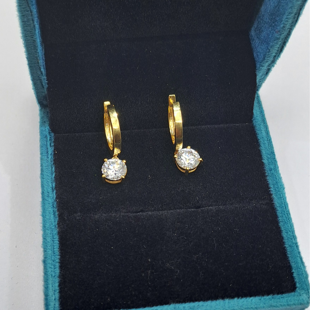 Lalita Earring 1.5CT each Lab Diamond Earring in 22kt gold