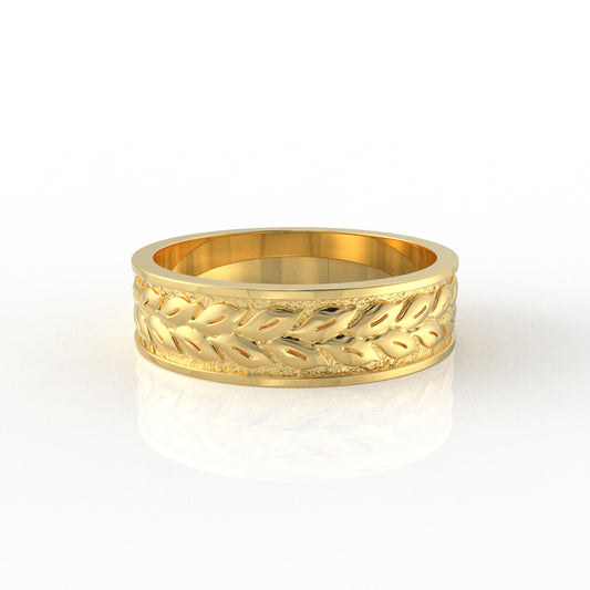 Ananta Men's Band in gold and platinum by Vai Ra