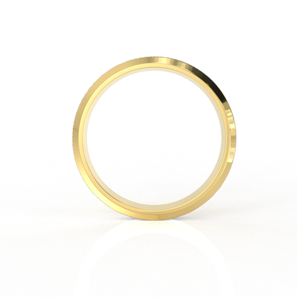 Parth Men's Hammered band in gold and platinum by Vai Ra