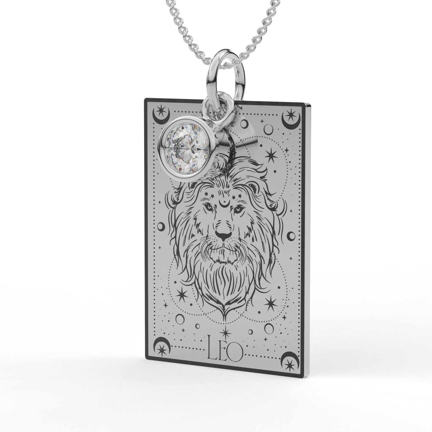 Personalised Zodiac Tarot Card Pendant