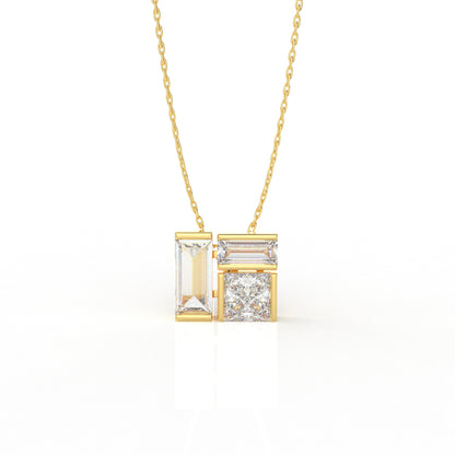 Ella Pendant Necklace- 3.02 Carat Moissanite diamond