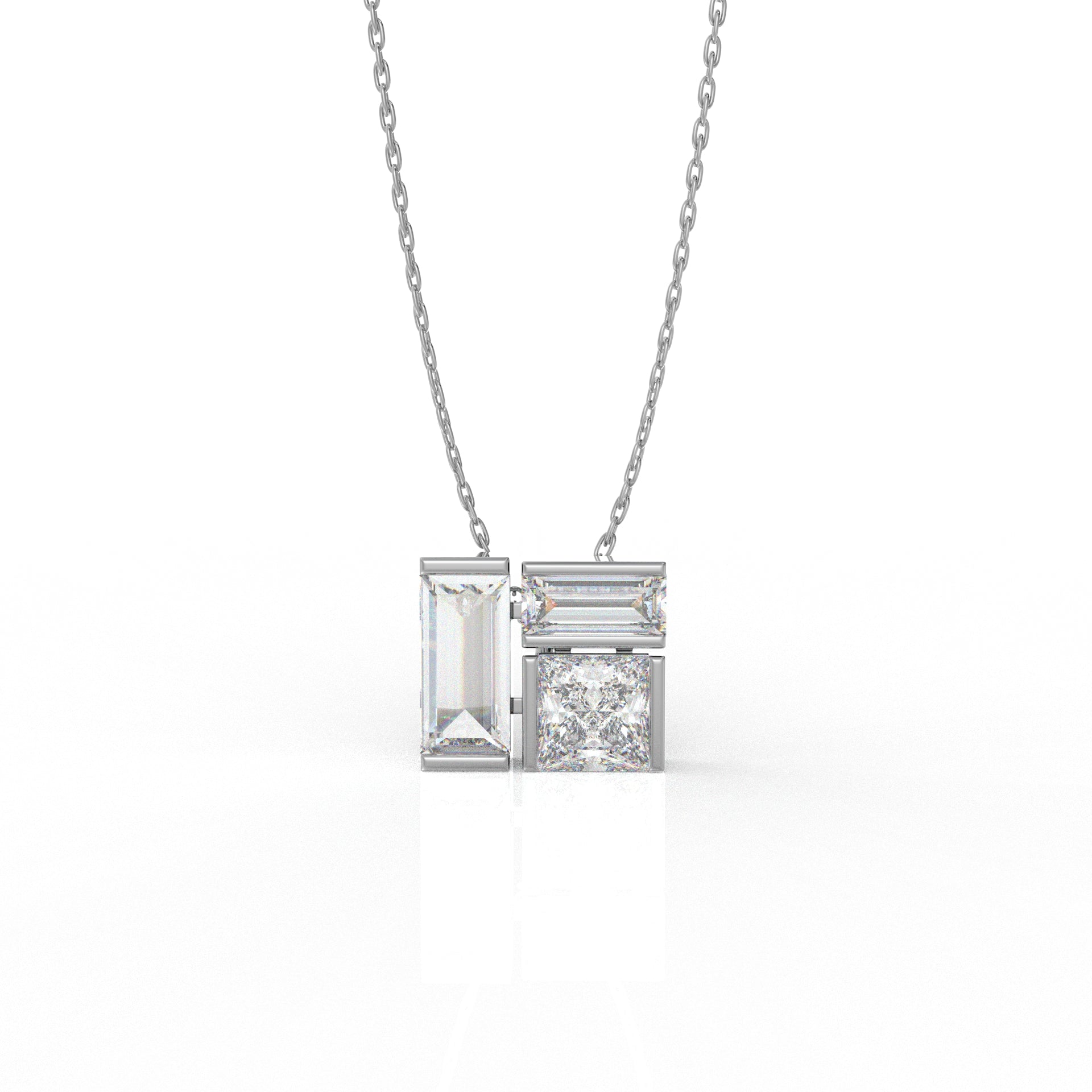 Ella Pendant Necklace- 3.02 Carat Moissanite diamond