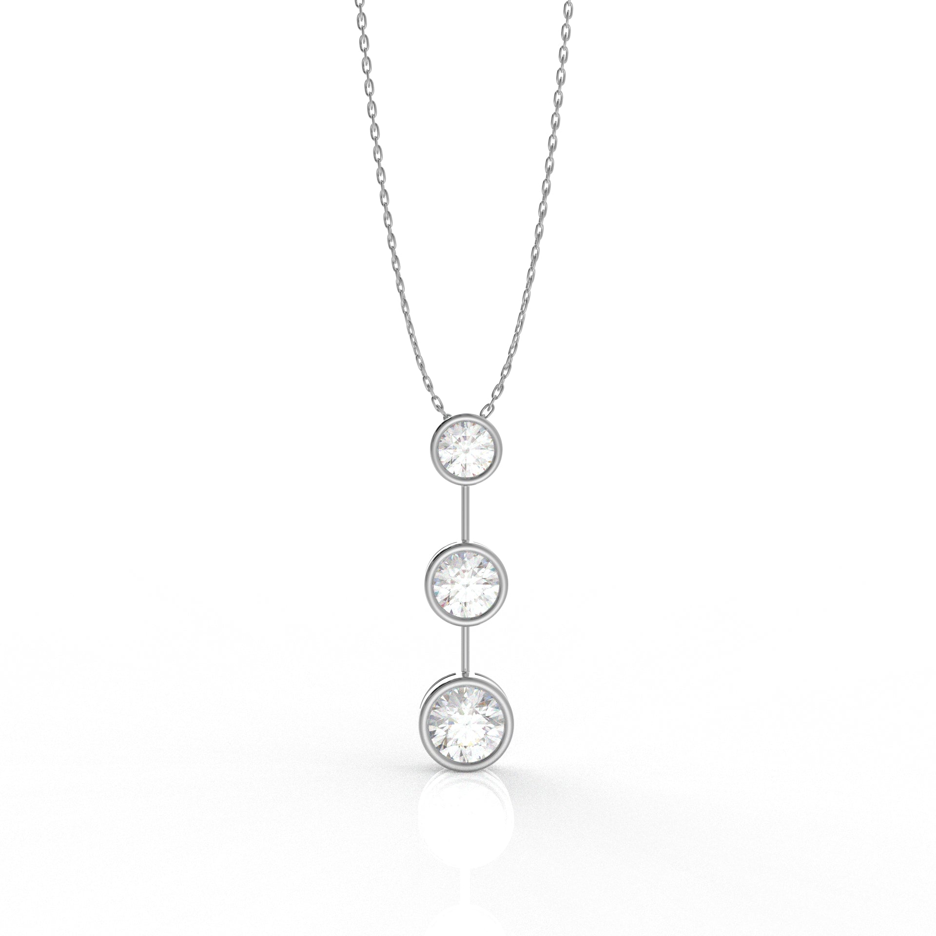 Cora Pendant 3.38 Carat Moissanite diamond