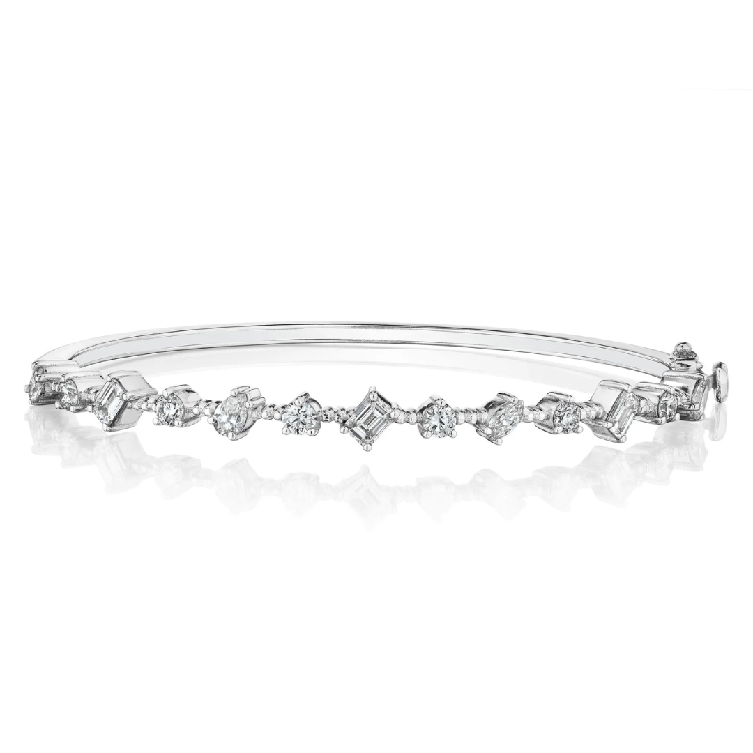 Multistone Bangle - 2.98CT