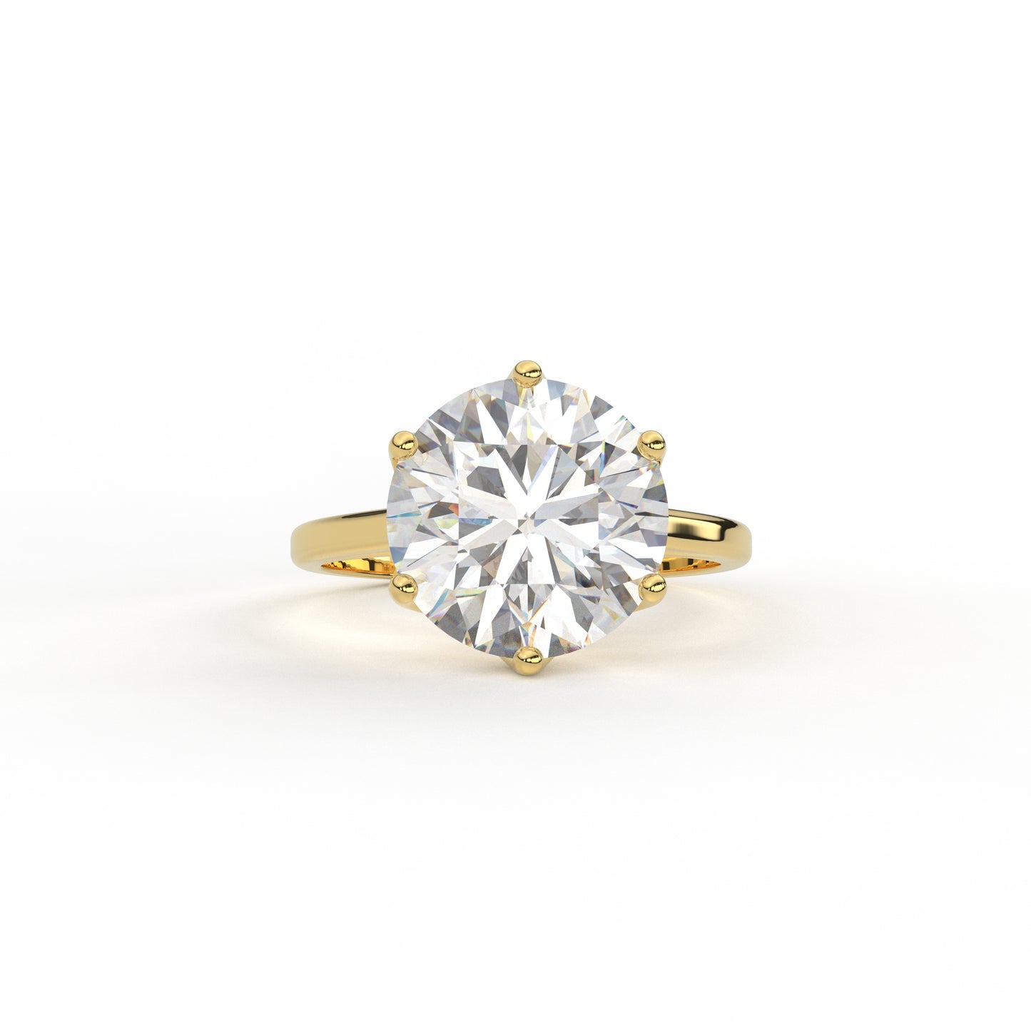 Glorious Tulip Moissanite Ring