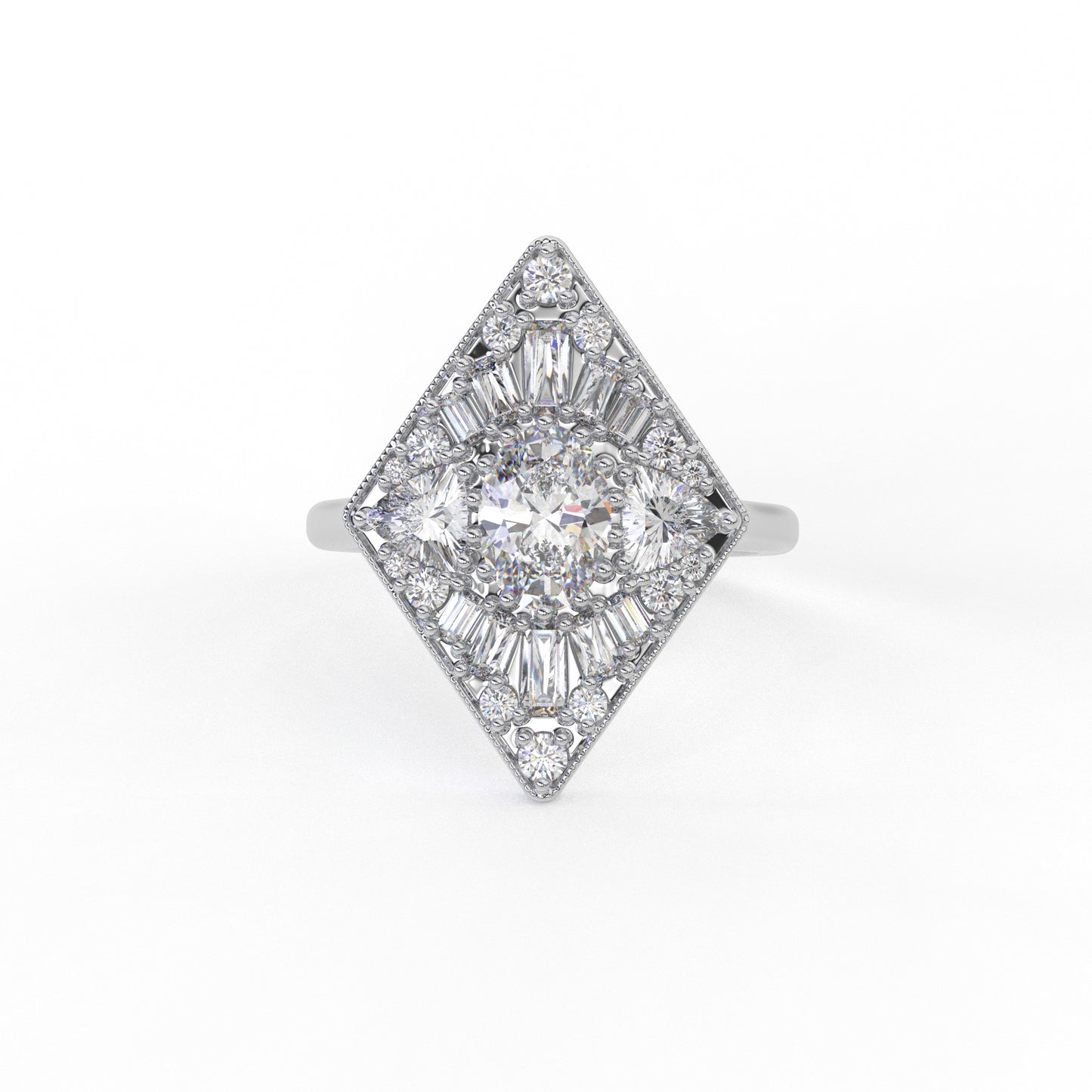 Sharvi Mosaic Ring (1.52 CT)