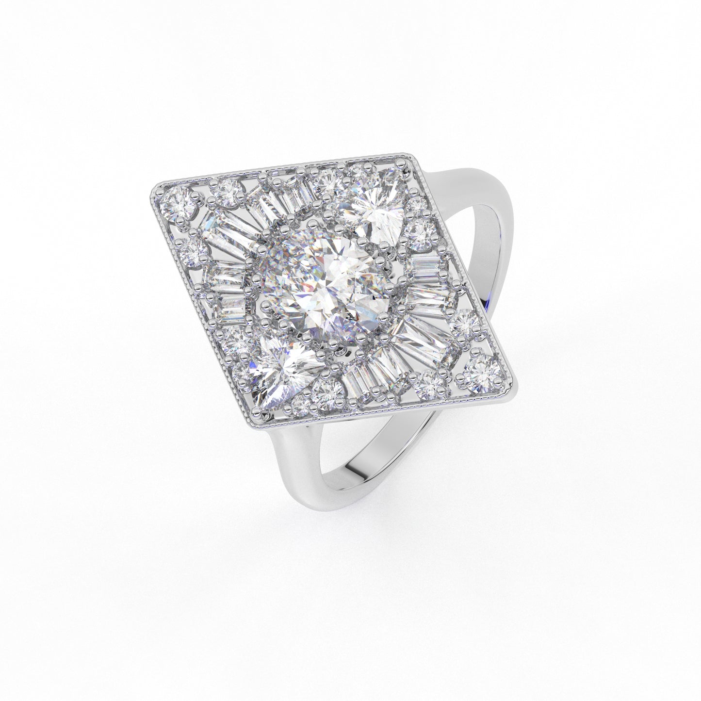 Sharvi Mosaic Ring (1.52 CT)