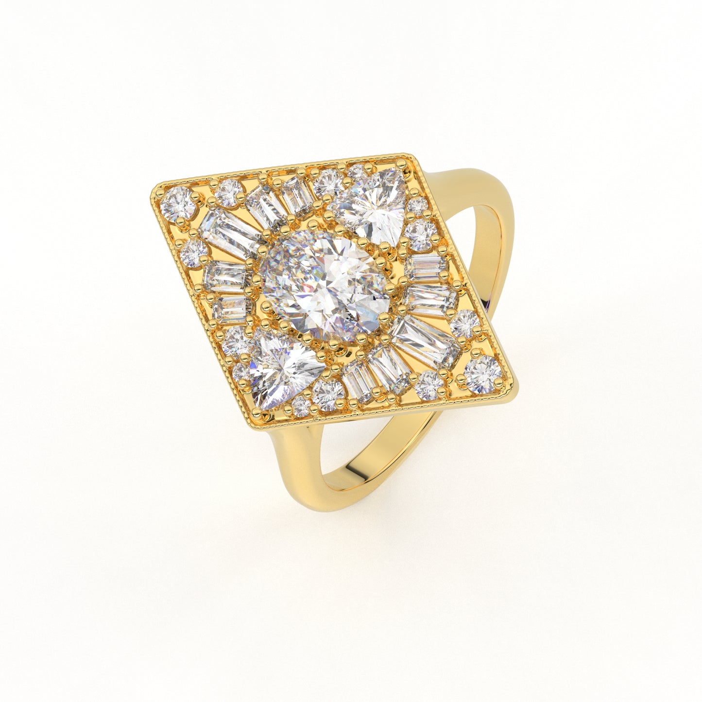 Sharvi Mosaic Ring (1.52 CT)