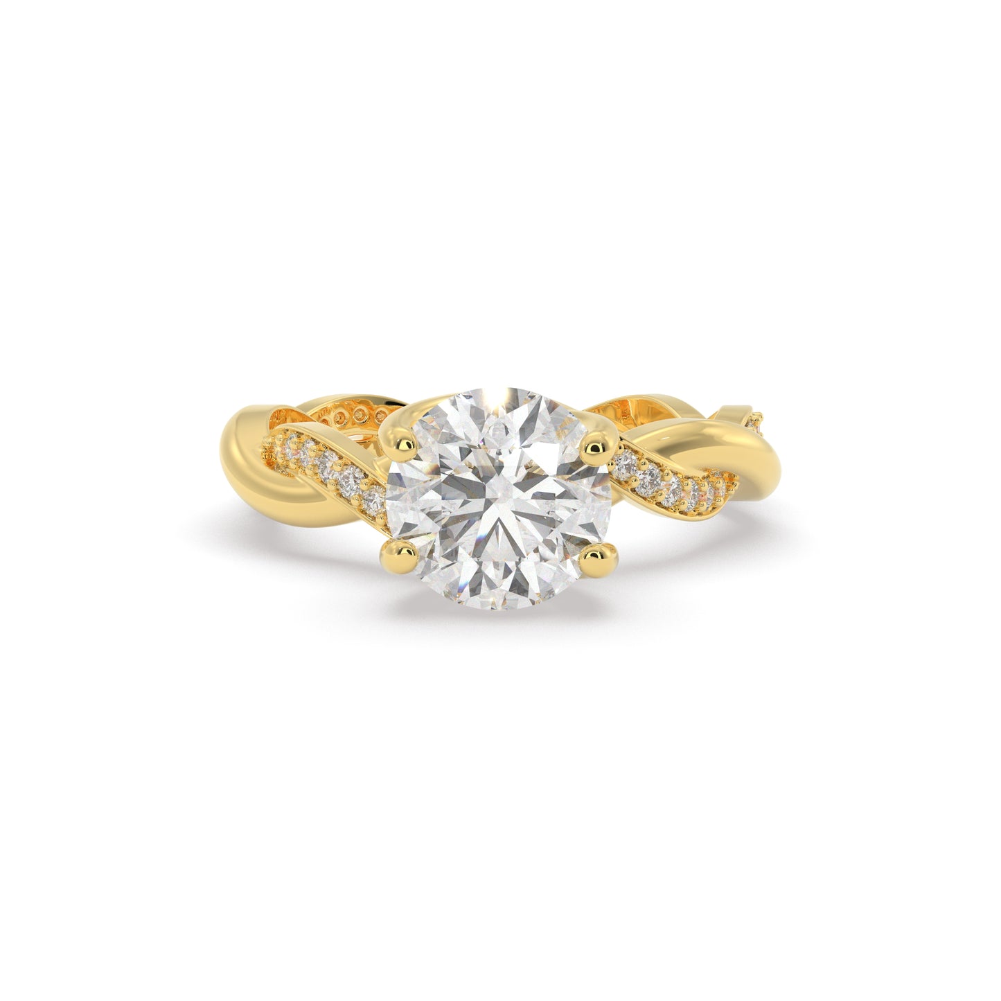 Infinity Loop Solitaire Ring (1.21 CT)