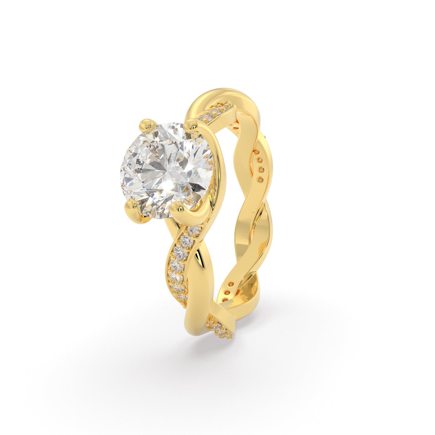 Infinity Loop Solitaire Ring (1.21 CT)