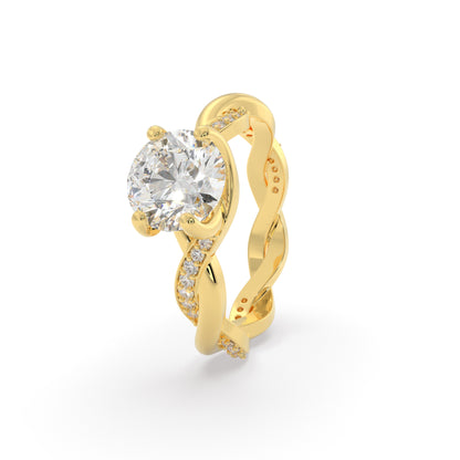 Infinity Loop Solitaire Ring (1.21 CT)