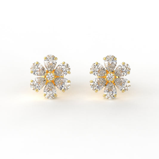 Moissanite Diamond Earring