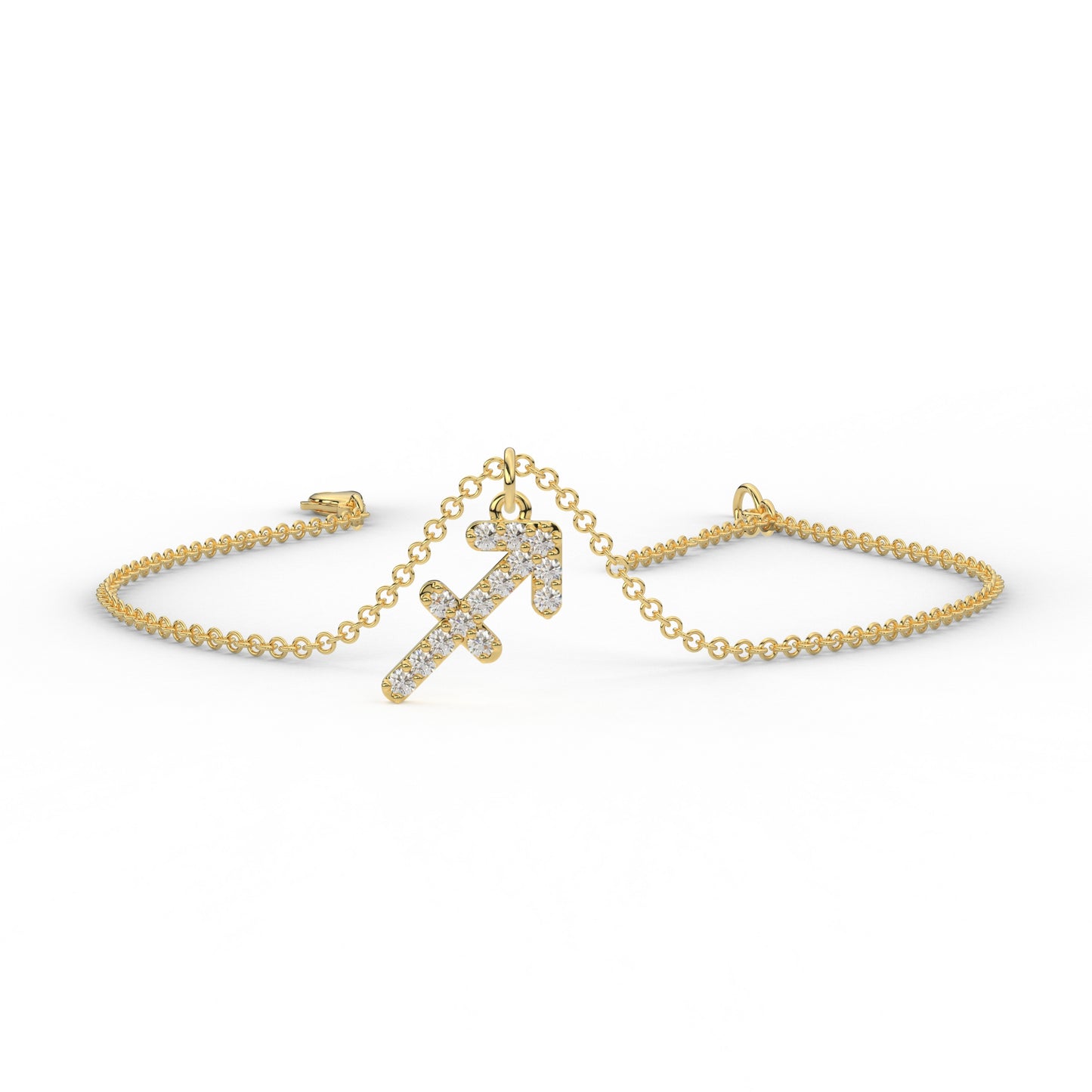 Personalised Zodiac Charm Dainty Bracelet