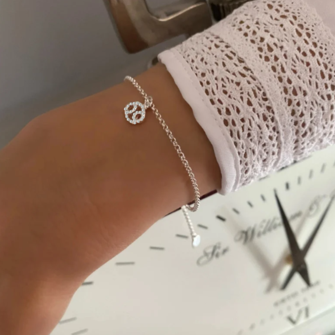 Personalised Zodiac Charm Dainty Bracelet