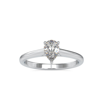 Alectrona Moissanite diamond Solitaire Gold Ring - 0.53 Ct