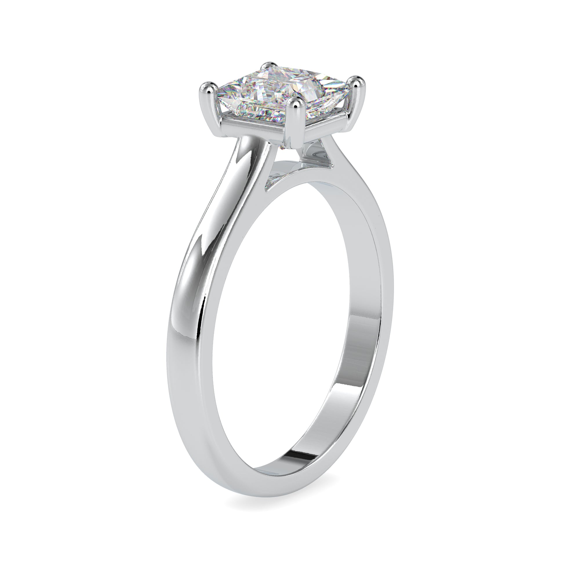 Lab Diamond and Moissanite Ring