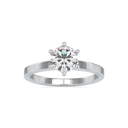 The Deepa Solitaire Ring- Vaira Moissanite diamond