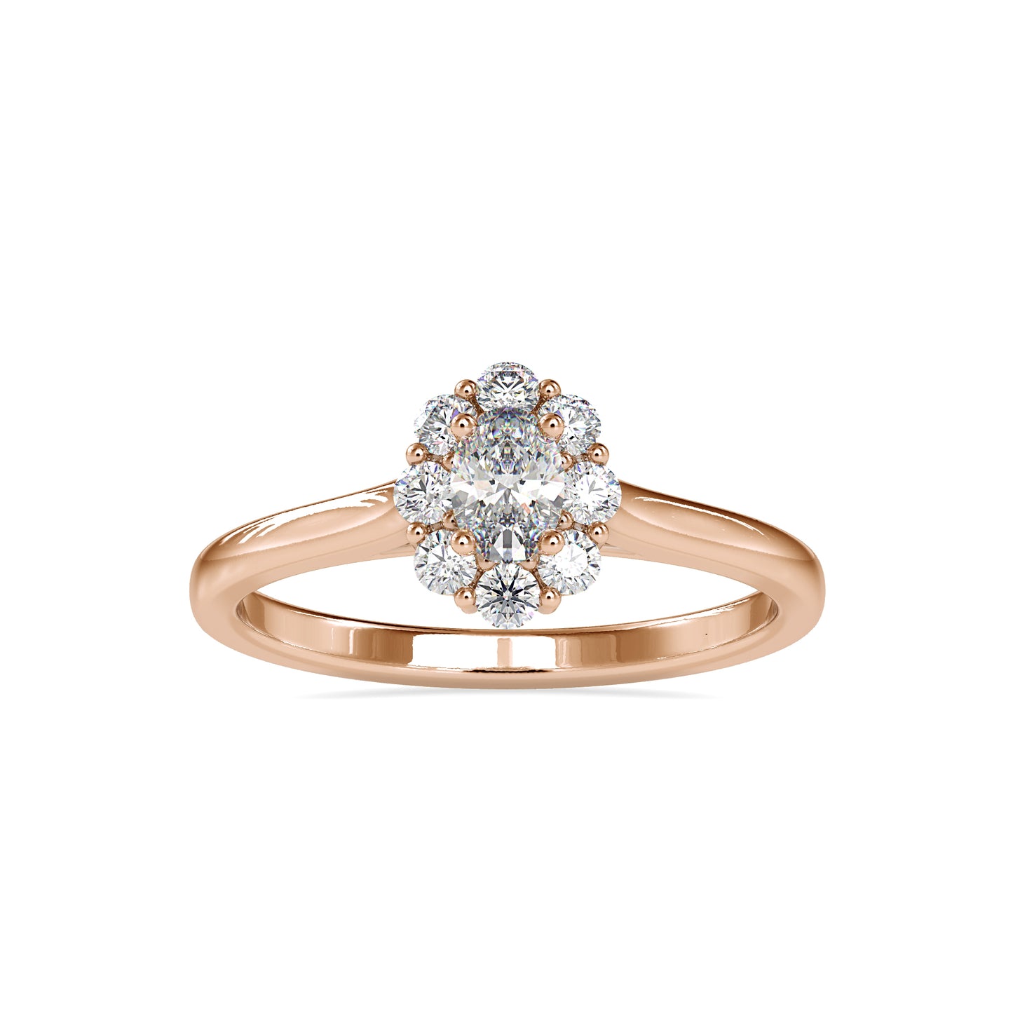 The Electra Ring -Moissanite diamond Cluster Ring